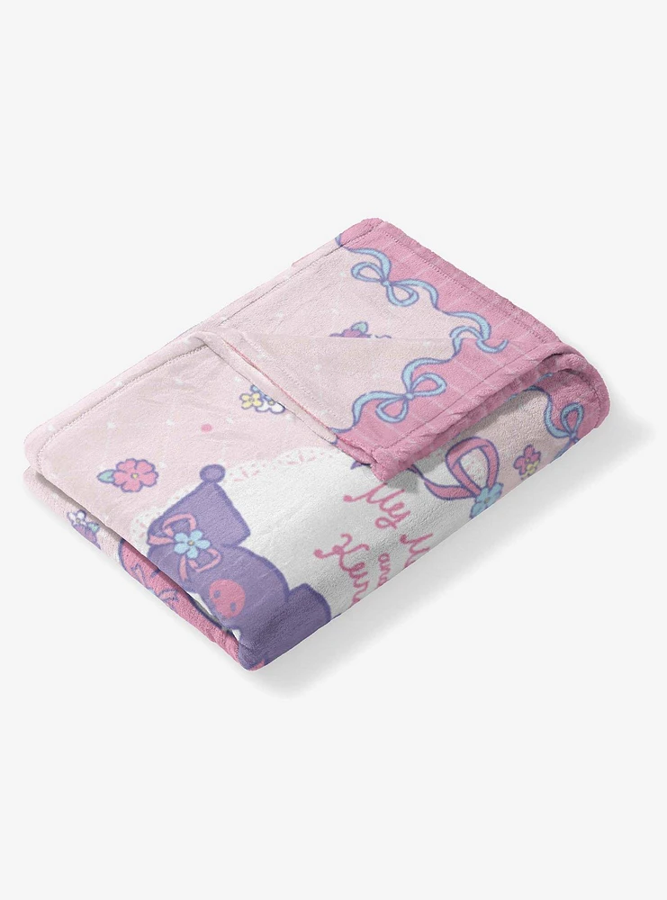 Sanrio My Melody Flower Friends Silk Touch Throw Blanket