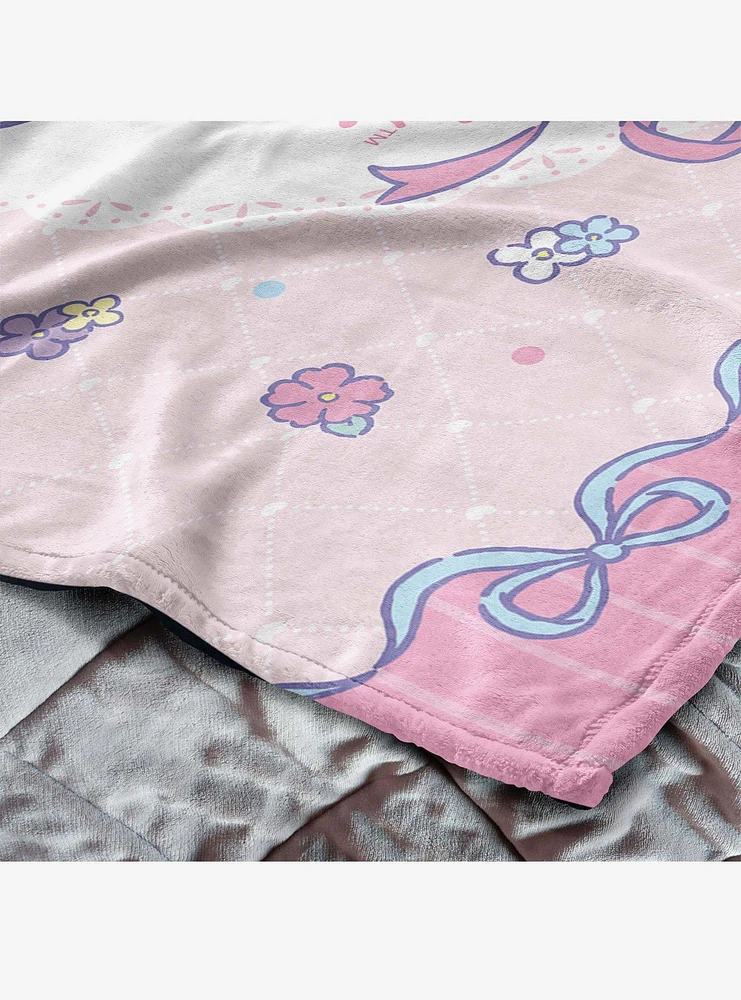 Sanrio My Melody Flower Friends Silk Touch Throw Blanket