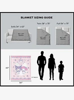 Sanrio My Melody Flower Friends Silk Touch Throw Blanket