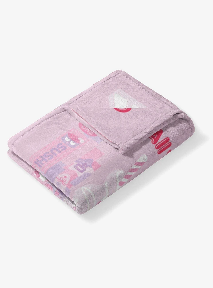 Sanrio Hello Kitty Kawaii Tokyo Silk Touch Throw Blanket