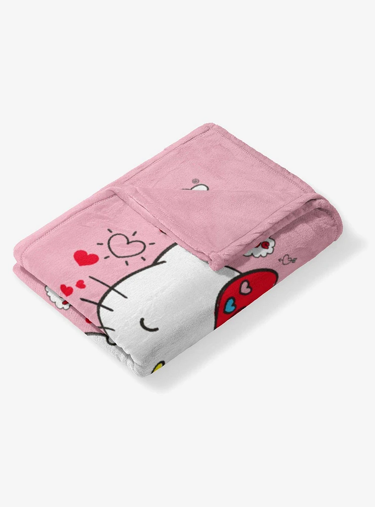 Sanrio Hello Kitty Super Sweet Silk Touch Throw Blanket