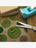 Elf Cotton Headed Ninny Muggins Kraft Wrapping Paper