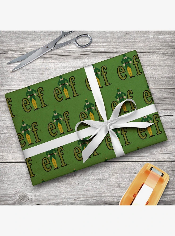 Elf Movie Logo Kraft Wrapping Paper