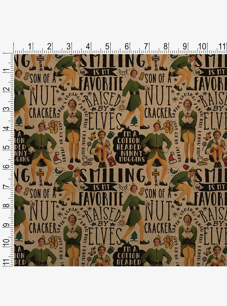 Elf Movie Quote Pattern Kraft Wrapping Paper