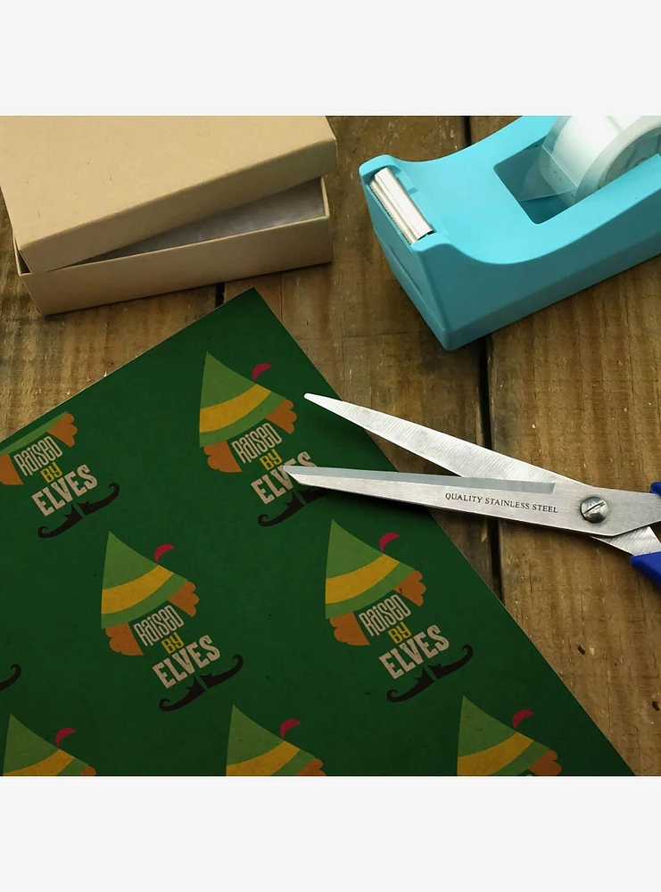 Elf Movie Raised by Elves Kraft Wrapping Paper