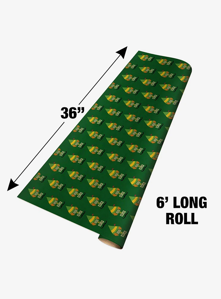 Elf Movie Raised by Elves Kraft Wrapping Paper