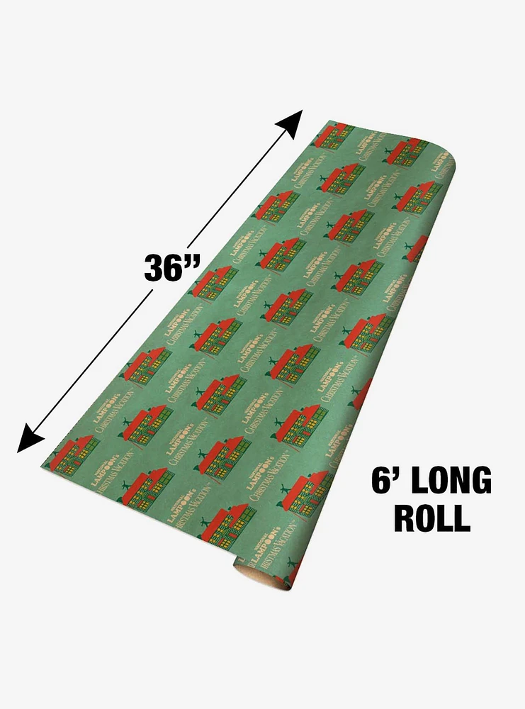 National Lampoon's Christmas Vacation Griswold House Logo Kraft Wrapping Paper