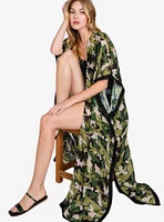 Camo Print Boho Cardigan Kimono