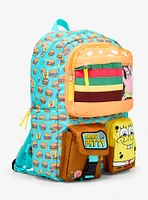 SpongeBob SquarePants Krabby Patty Multi-Pocket Backpack — BoxLunch Exclusive