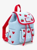 Loungefly Disney Mickey Mouse Cherries Denim Mini Backpack - BoxLunch Exclusive