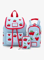 Loungefly Disney Mickey Mouse Cherries Denim Water Bottle Holder Crossbody Bag - BoxLunch Exclusive