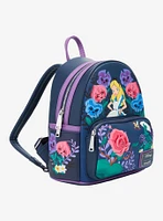 Loungefly Disney Alice in Wonderland Alice & Flowers Mini Backpack — BoxLunch Exclusive