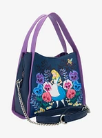 Loungefly Disney Alice in Wonderland Alice & Flowers Convertible Purse — BoxLunch Exclusive