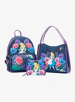 Loungefly Disney Alice in Wonderland Alice & Flowers Convertible Purse — BoxLunch Exclusive