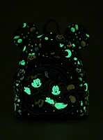 Loungefly Disney Mickey & Minnie Halloween Ears Glow-in-the-Dark Mini Backpack - BoxLunch Exclusive