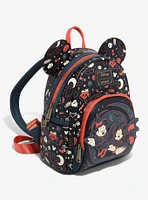 Loungefly Disney Mickey & Minnie Halloween Ears Glow-in-the-Dark Mini Backpack - BoxLunch Exclusive