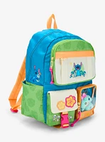 Disney Lilo & Stitch Tropical Multi-Pocket Backpack With Scrump Plush — BoxLunch Exclusive