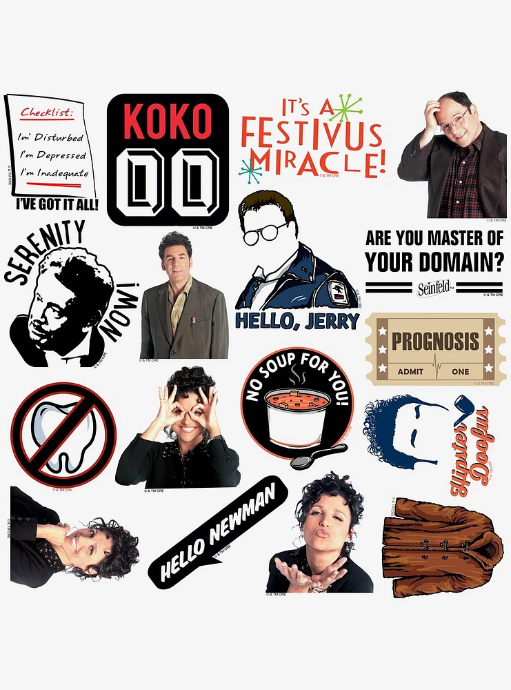 Seinfeld 2nd Variety 100ct Vinyl Stickers Variety Pack