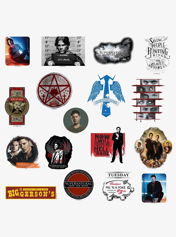 Supernatural 100ct Vinyl Stickers Variety Pack