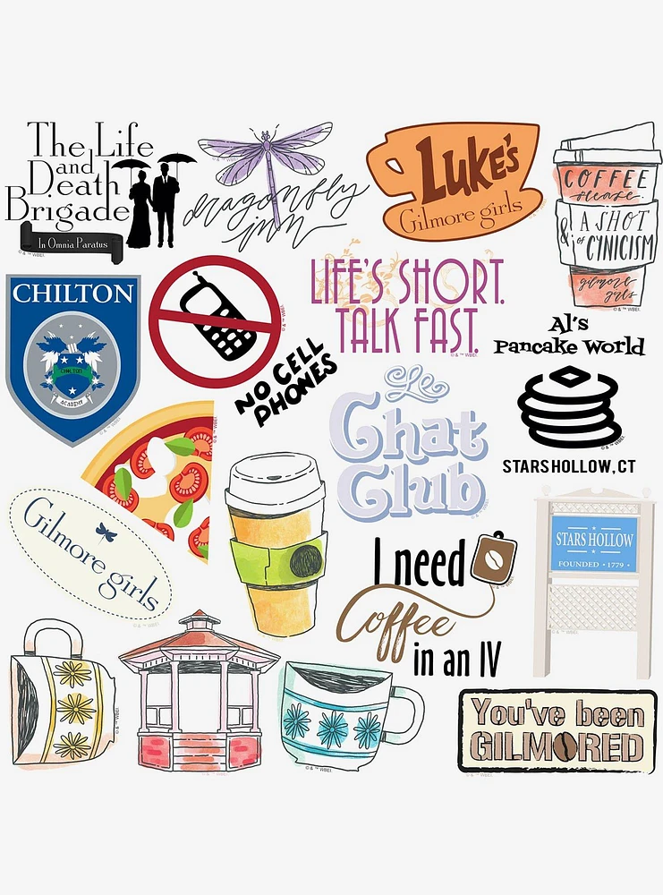 Gilmore Girls 100ct Vinyl Stickers Variety Pack