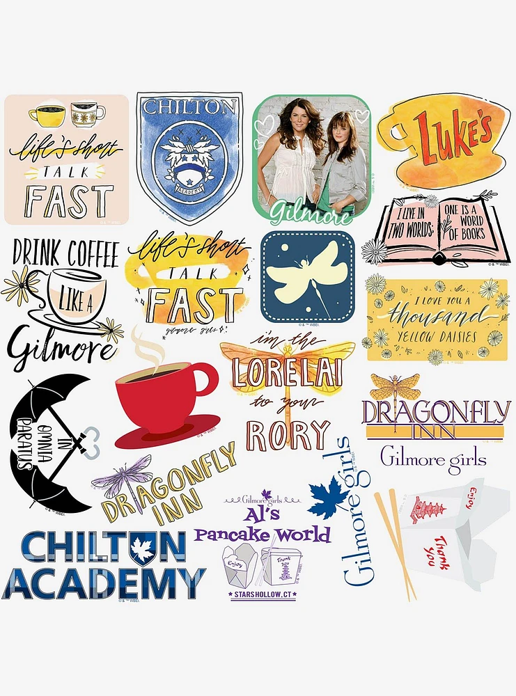 Gilmore Girls 100ct Vinyl Stickers Variety Pack