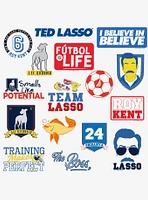 Ted Lasso 100ct Vinyl Stickers Variety Pack