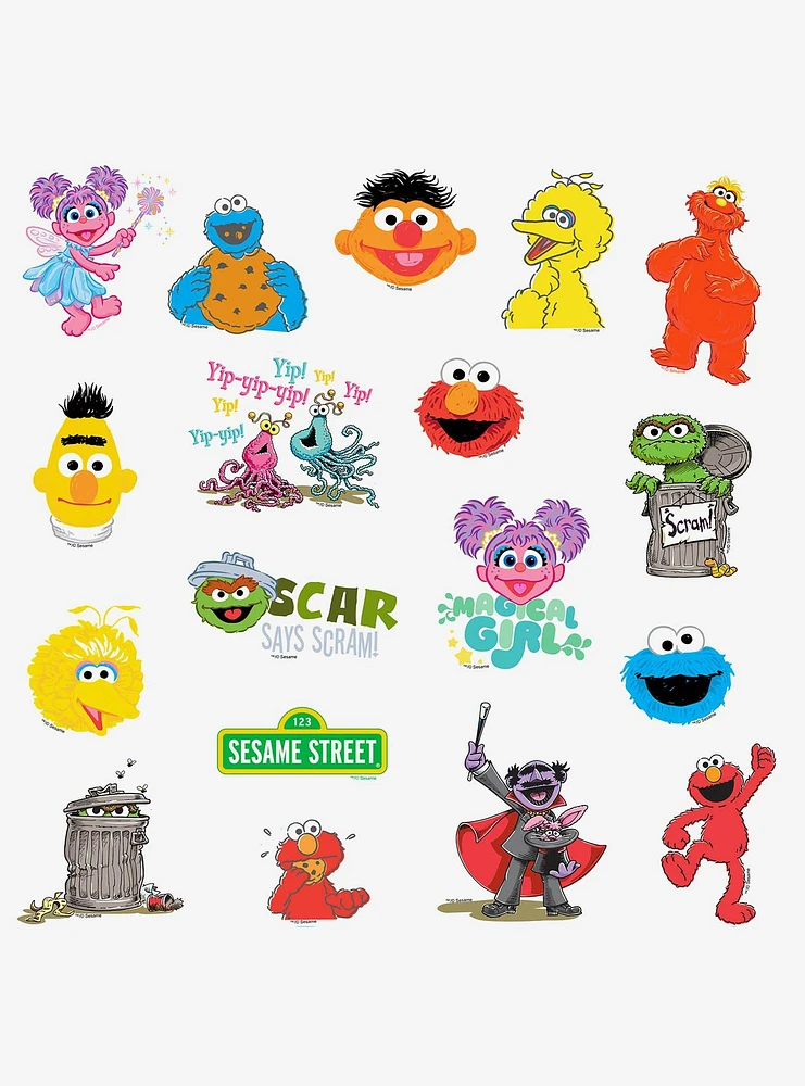 Sesame Street 100ct Vinyl Stickers Variety Pack