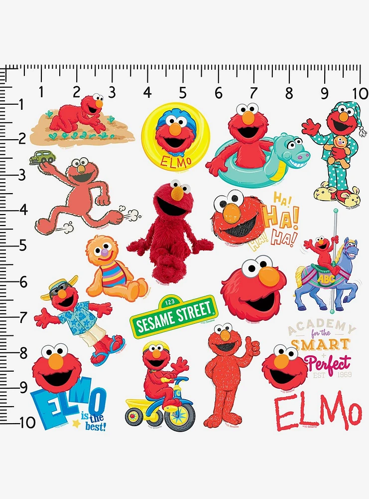 Sesame Street Elmo 100ct Vinyl Stickers Variety Pack