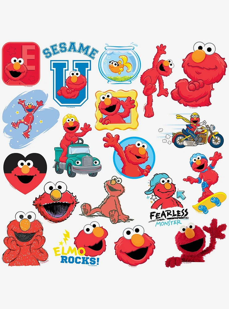 Sesame Street Elmo 100ct Vinyl Stickers Variety Pack