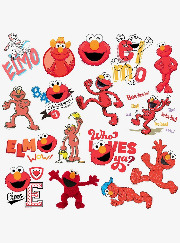 Sesame Street Elmo 100ct Vinyl Stickers Variety Pack