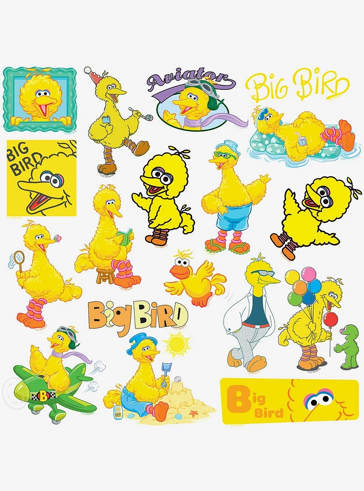 Sesame Street Big Bird 100ct Vinyl Stickers Variety Pack