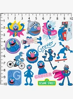 Sesame Street Grover 100ct Vinyl Stickers Variety Pack