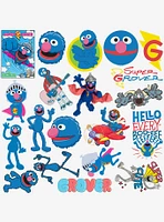 Sesame Street Grover 100ct Vinyl Stickers Variety Pack