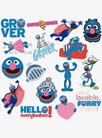 Sesame Street Grover 100ct Vinyl Stickers Variety Pack