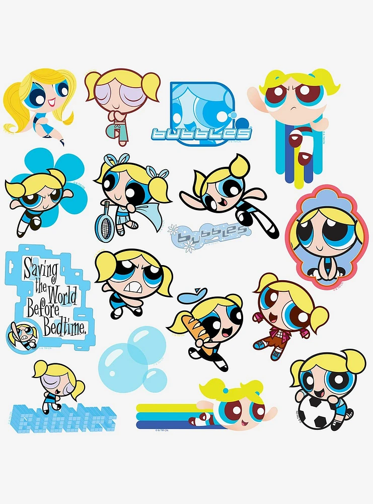 Powerpuff Girls Bubbles 100ct Vinyl Stickers Variety Pack