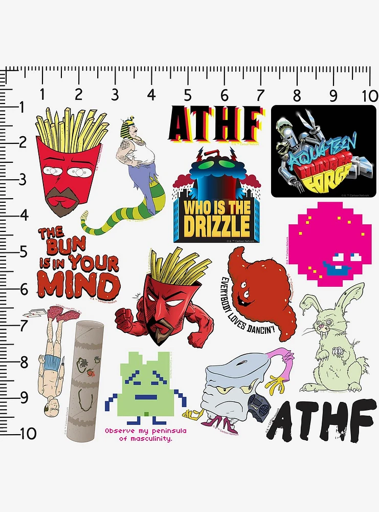 Aqua Teen Hunger Force Variety 100ct Vinyl Stickers Variety Pack