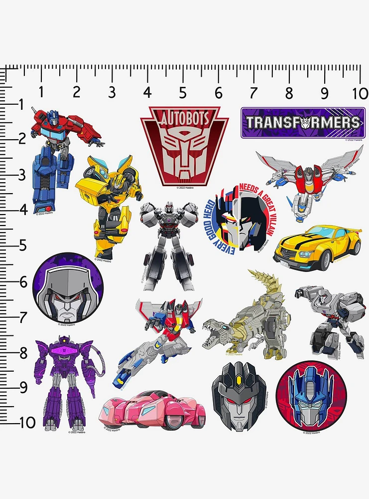 Transformers 100ct Vinyl Stickers Variety Pack