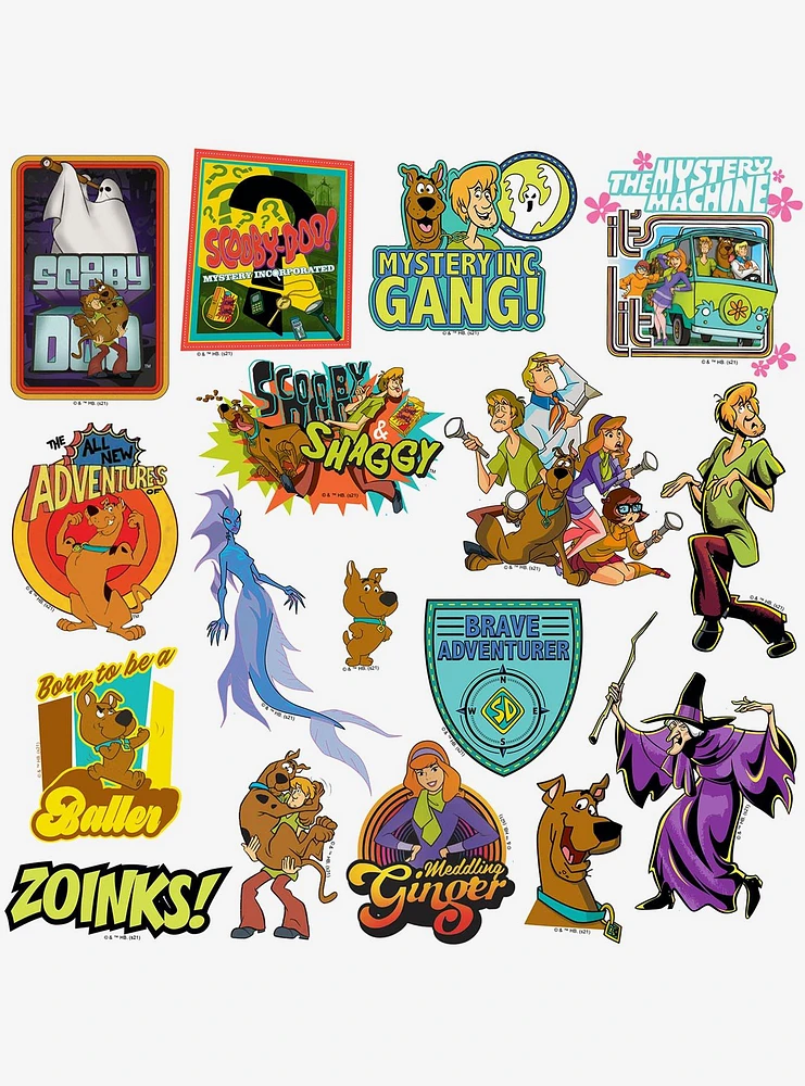 Scooby-Doo! 100ct Vinyl Stickers Variety Pack