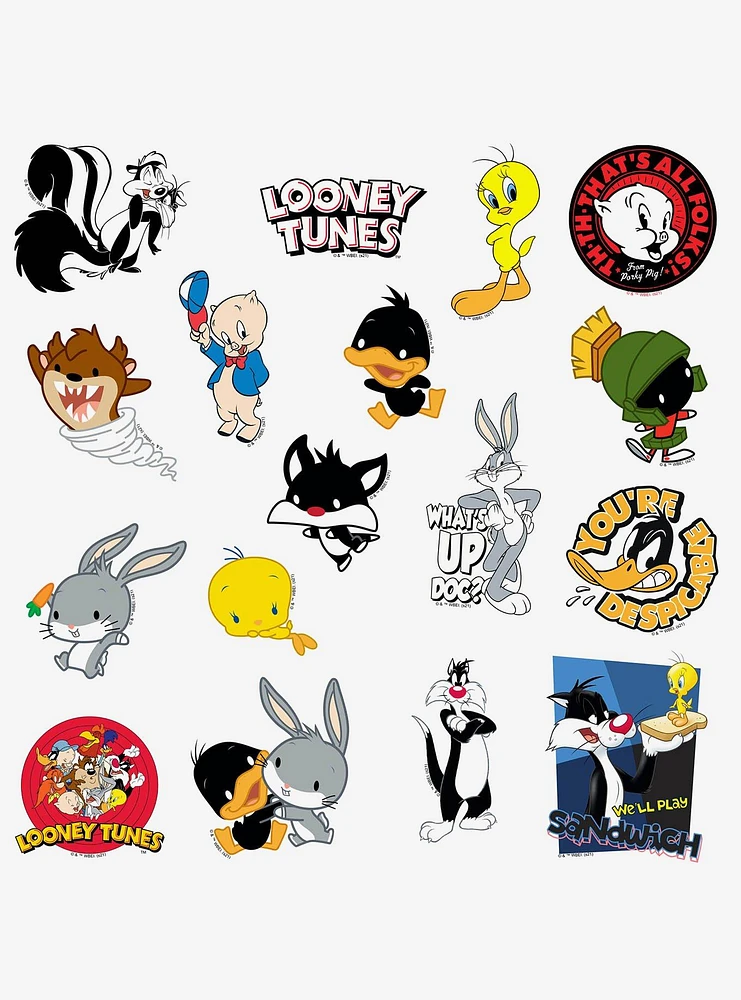 Looney Tunes 100ct Vinyl Stickers Variety Pack