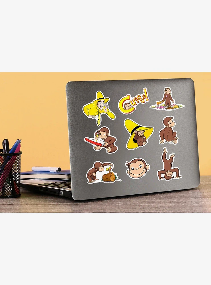 Curious George Character 100ct Vinyl Stickers Variety Pack