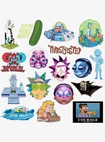 Rick and Morty Trendy 100ct Vinyl Stickers Variety Pack