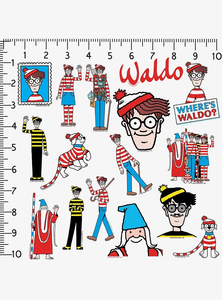 Where's Waldo 100ct Vinyl Stickers Variety Pack