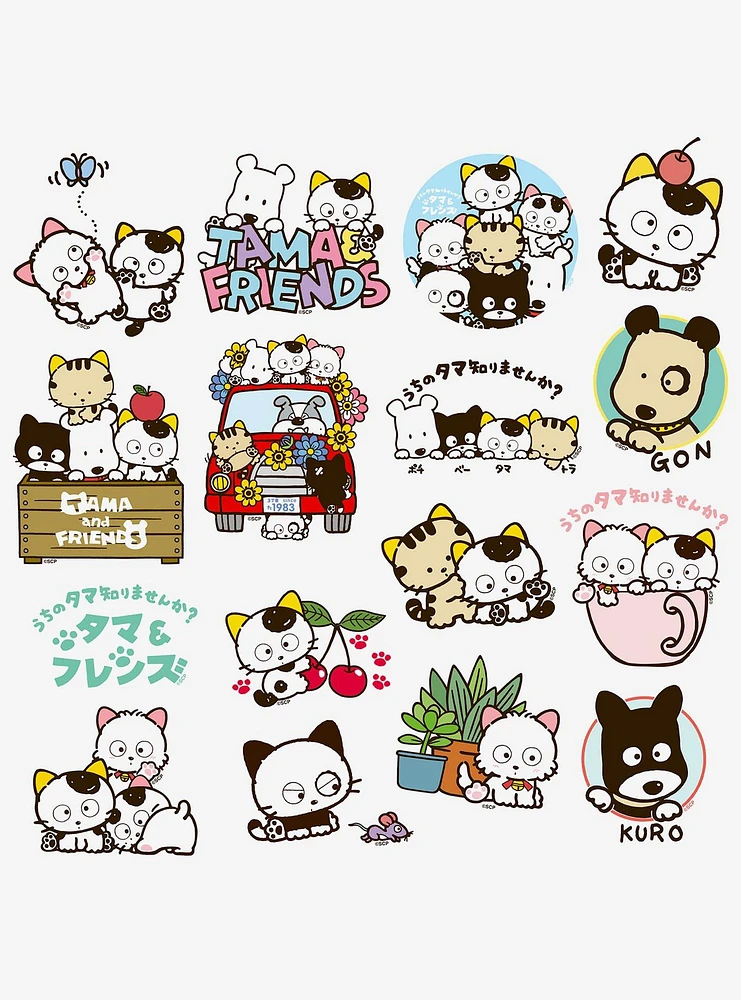 Tama and Friends 100ct Vinyl Stickers Variety Pack