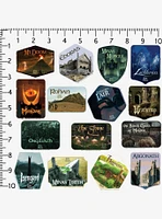 Lord of the Rings Location Badges 100ct Vinyl Stickers Variety Pack