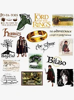 Lord of the Rings Hobbit Lifestyle 100ct Vinyl Stickers Variety Pack