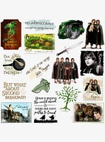 Lord of the Rings Hobbit Lifestyle 100ct Vinyl Stickers Variety Pack