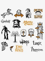 Lord of the Rings Iconic 100ct Vinyl Stickers Variety Pack