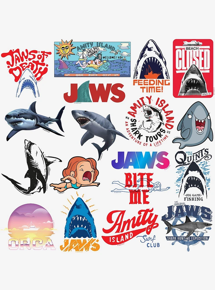 Jaws 100ct Vinyl Stickers Variety Pack