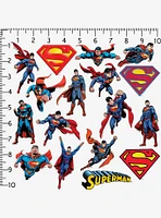 DC Comics Superman Character Poses 100ct Vinyl Stickers Variety Pack