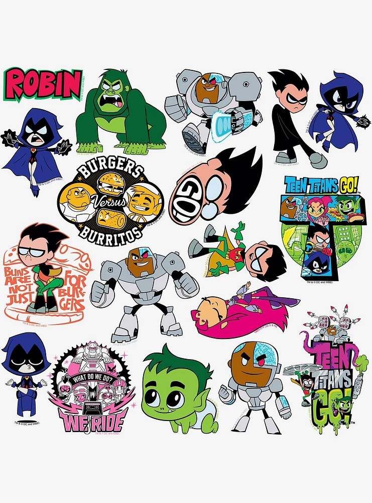 Teen Titans Go! 100ct Vinyl Stickers Variety Pack